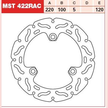 TRW MOTO MST422RAC Brake Disc