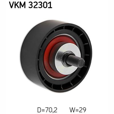 SKF VKM32301 V-Ribbed Belt Deflection/Guide Pulley