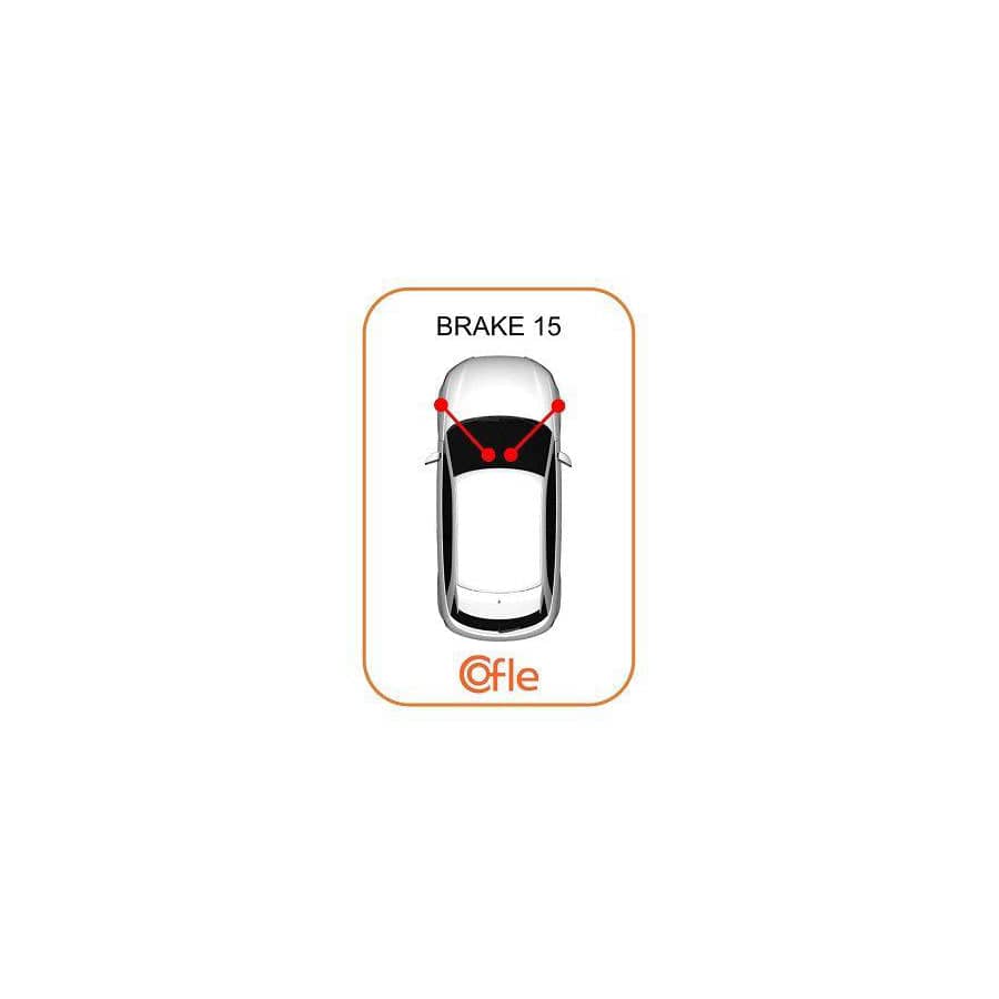 Cofle 10.653 Hand Brake Cable for Renault 4 Estate