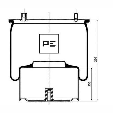 PETERS 084.064-72 Air Suspension Bellow