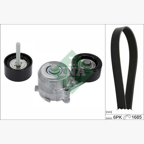 INA 529042110 V-Ribbed Belt Set