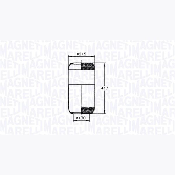 MAGNETI MARELLI 030607020026 Compressed-Air System Air Tank