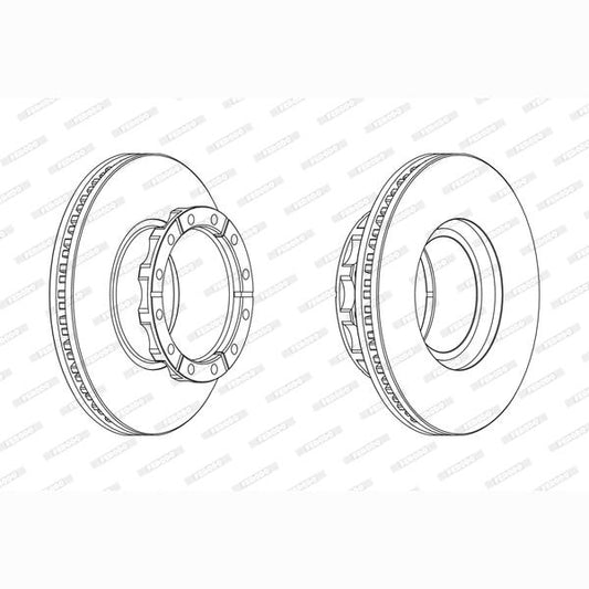 FERODO FCR173A Brake Disc