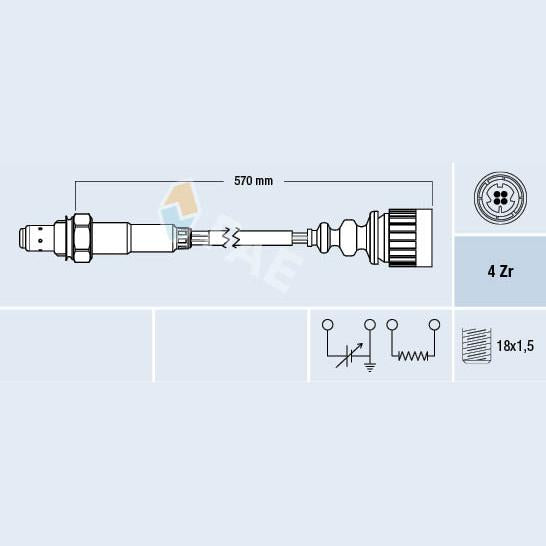 FAE AE77173 Lambda Sensor