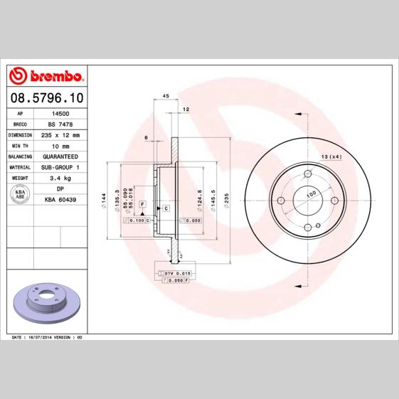 HANS PRIES HP108346 Brake Caliper Seal Kit