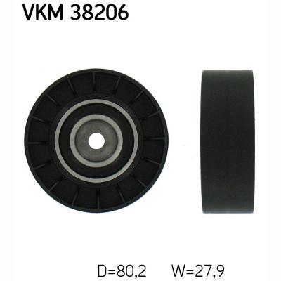 SKF VKM38206 V-Ribbed Belt Deflection/Guide Pulley