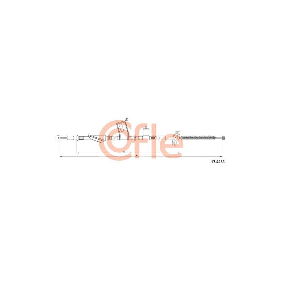 Cofle 92.17.4235 Hand Brake Cable for Honda Cr-V II (Rd)