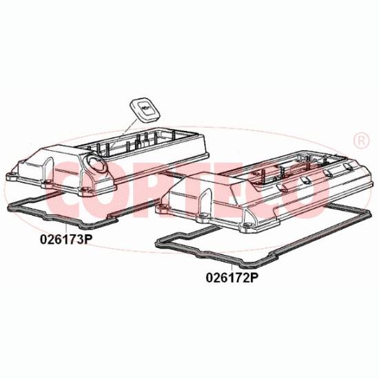 CORTECO CO026173P Cylinder Head Cover Gasket