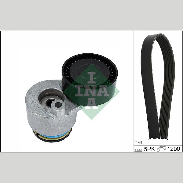 INA 529051110 V-Ribbed Belt Set