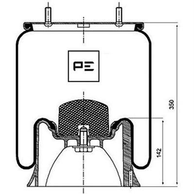 PETERS 084.100-72 Air Suspension Bellow