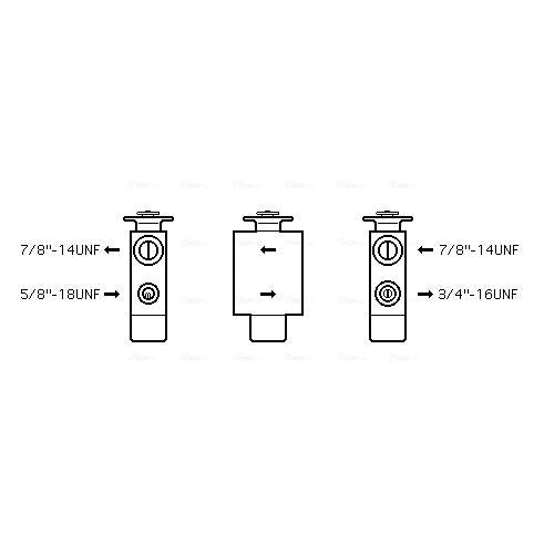 AVA COOLING BW1093AVA Air Conditioning Expansion Valve