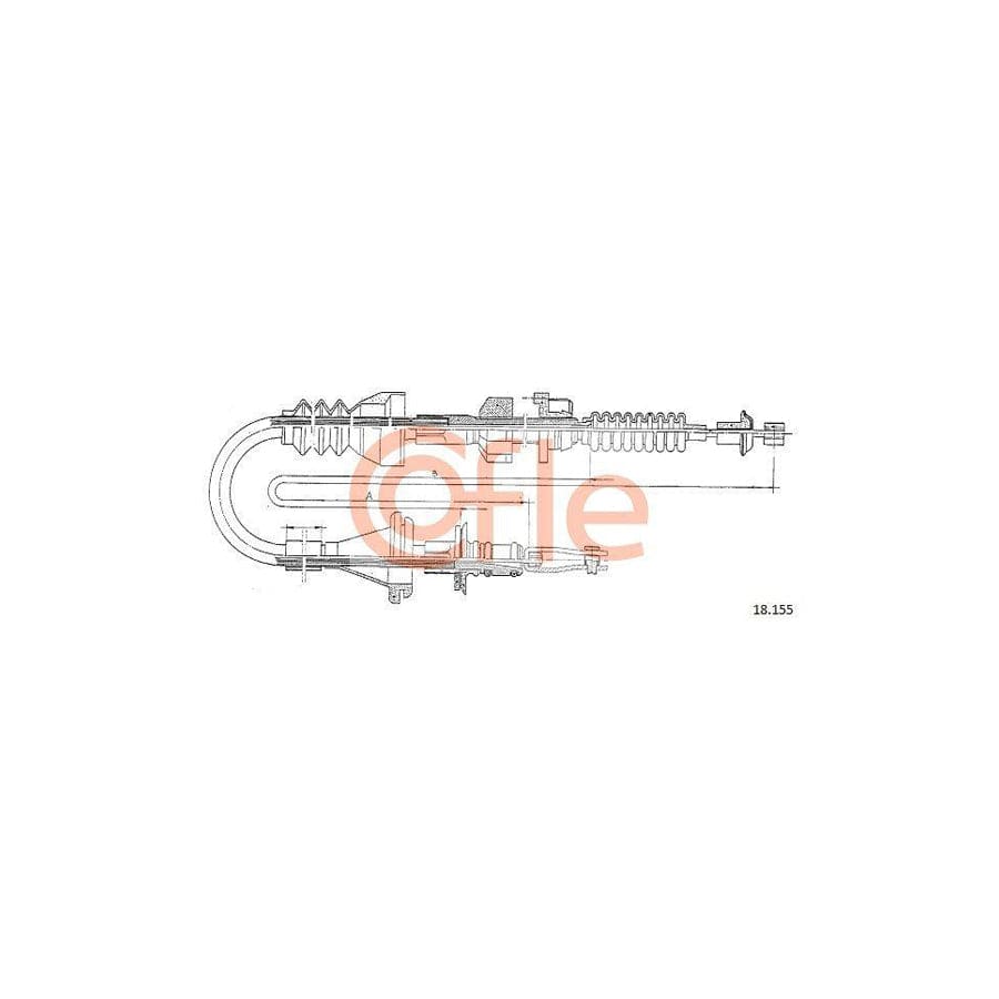 Cofle 18.002 Clutch Cable for Nissan Sunny