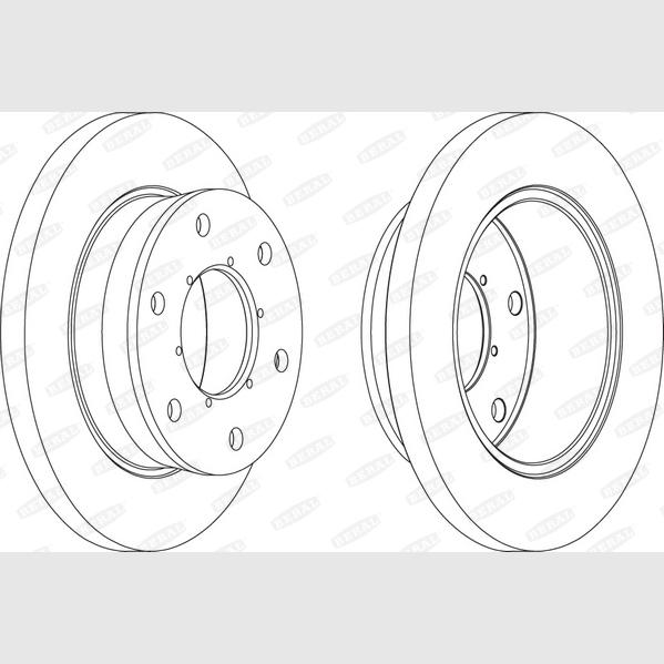 BERAL BCR343A Brake Disc