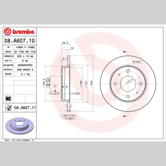 HANS PRIES HP202451 Disc Brake Caliper Repair Kit