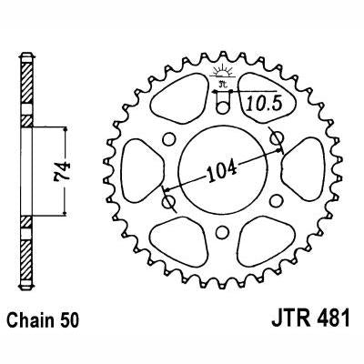 JT JTR481,45 Chain Sprocket