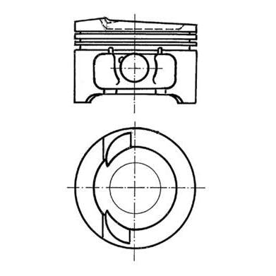 KOLBENSCHMIDT 91033600 Piston