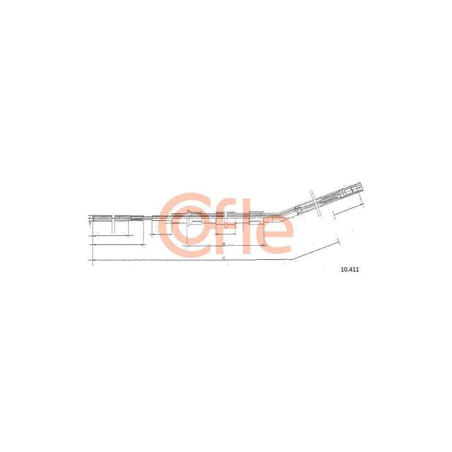 Cofle 10.411 Hand Brake Cable