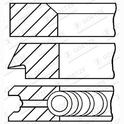 GOETZE 08-528500-00 Piston Ring Kit