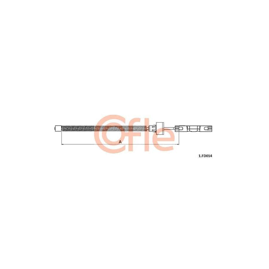 Cofle 92.1.Fd014 Hand Brake Cable for Ford Ecosport Mk2
