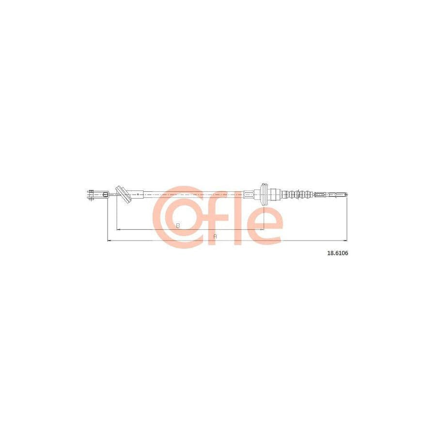 Cofle 92.18.6106 Clutch Cable for Suzuki Swift