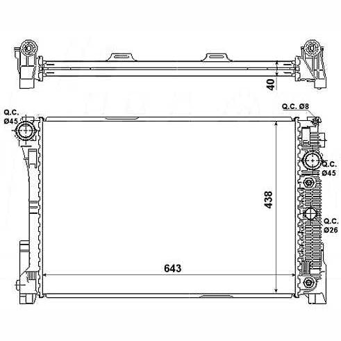 NRF NRF53968 Engine Radiator