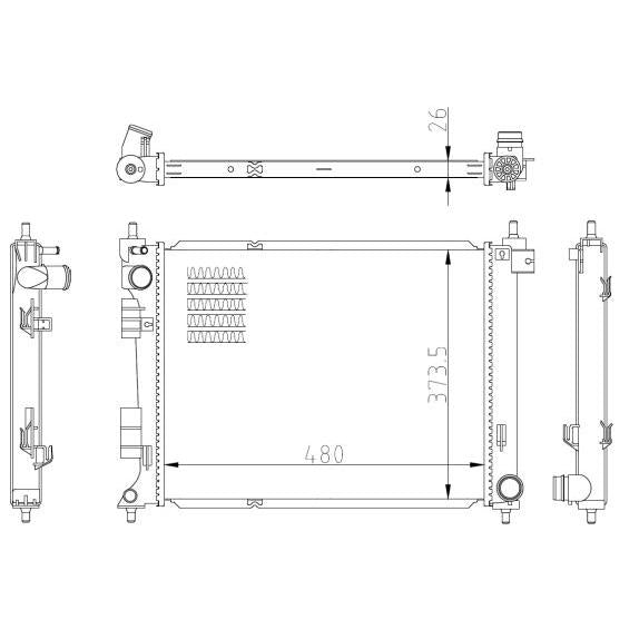 NRF NRF550033 Engine Radiator