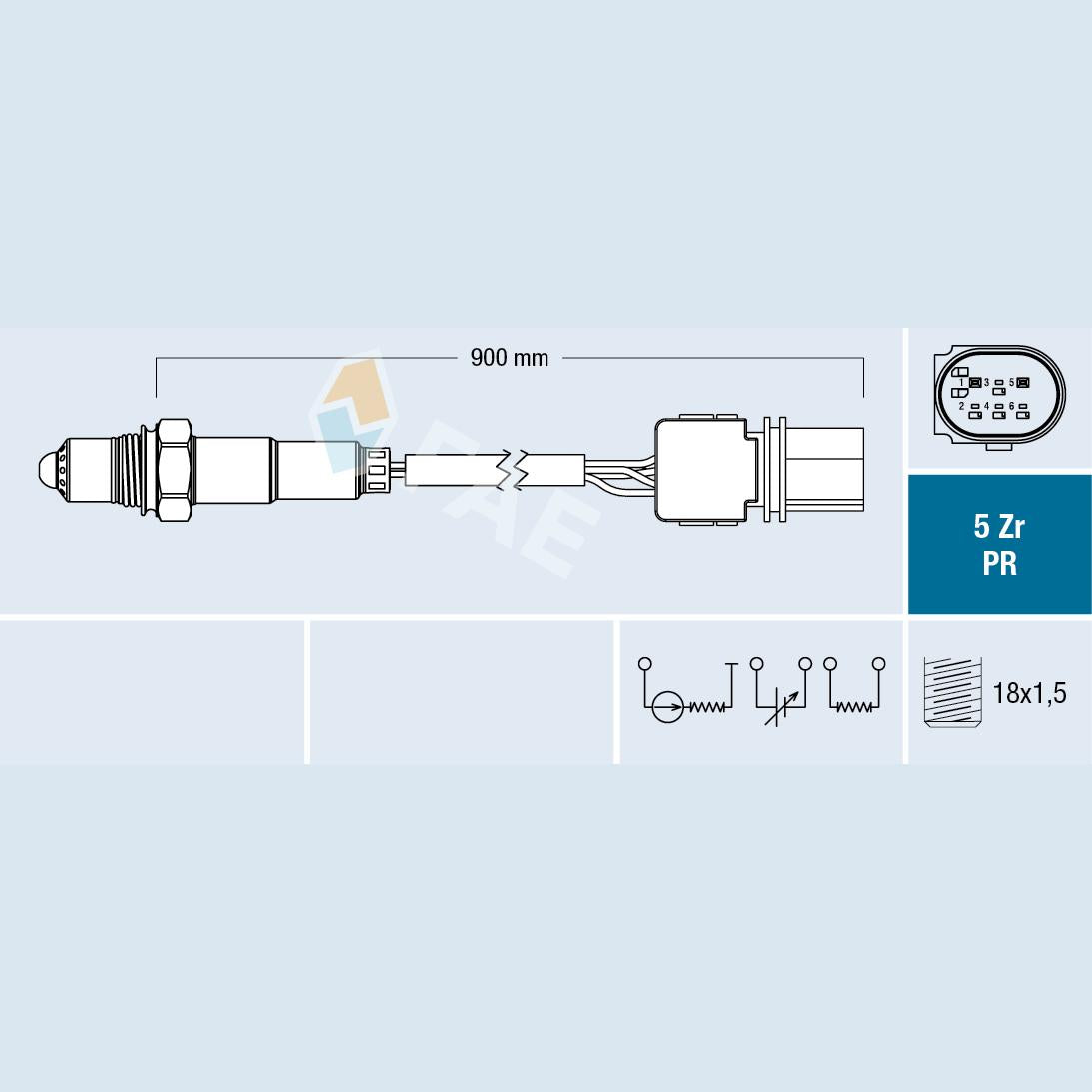 FAE AE75075 Lambda Sensor