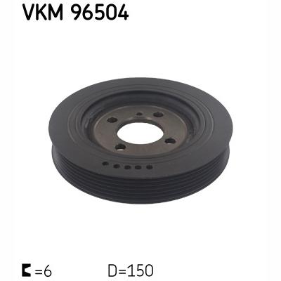 SKF VKM96504 Crankshaft Belt Pulley