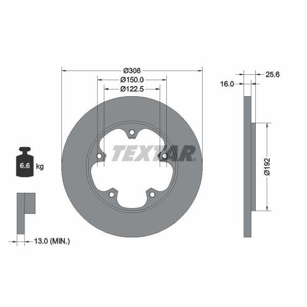 BLIC 6508-03-6416877K Brake Disc Splash Guard