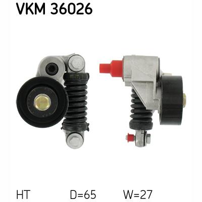 SKF VKM36026 V-Ribbed Belt Tensioner Pulley