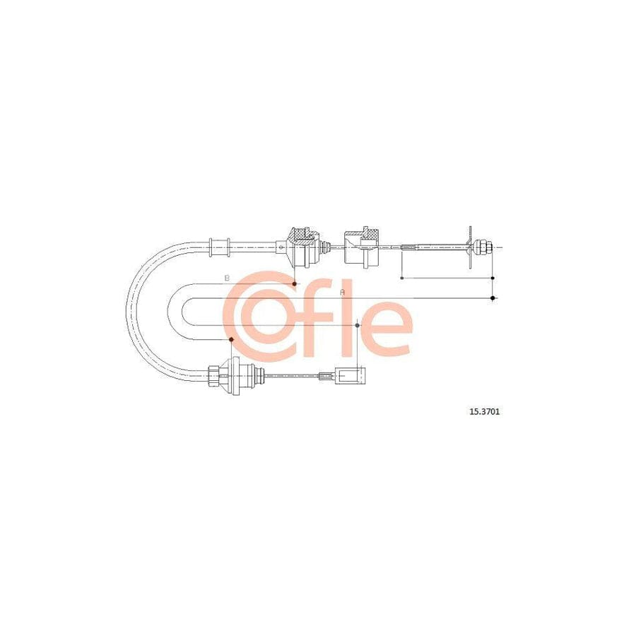 Cofle 15.1228 Clutch Cable