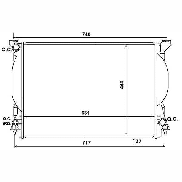 NRF NRF53957 Engine Radiator