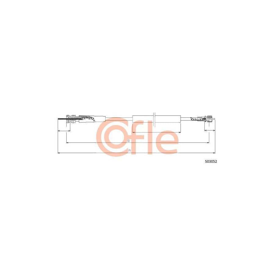 Cofle S03052 Speedometer Cable for Citroen Zx