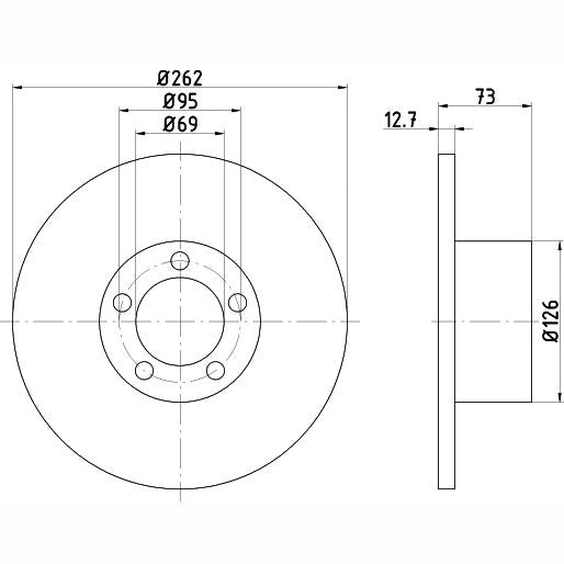 WABCO 8977527004 Brake Caliper Guide Bellow