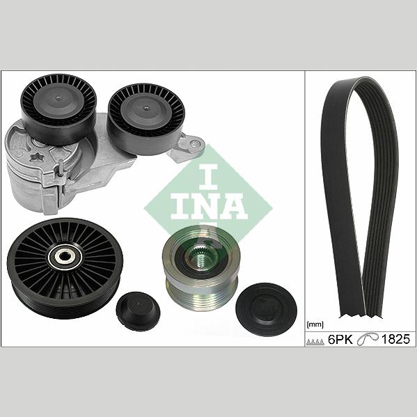INA 529028910 V-Ribbed Belt Set