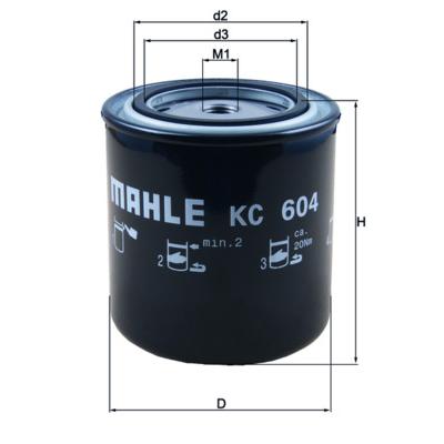 MAHLE KC604 Fuel Filter