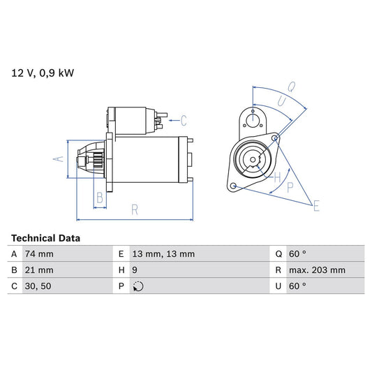 BOSCH 0986018840 Starter