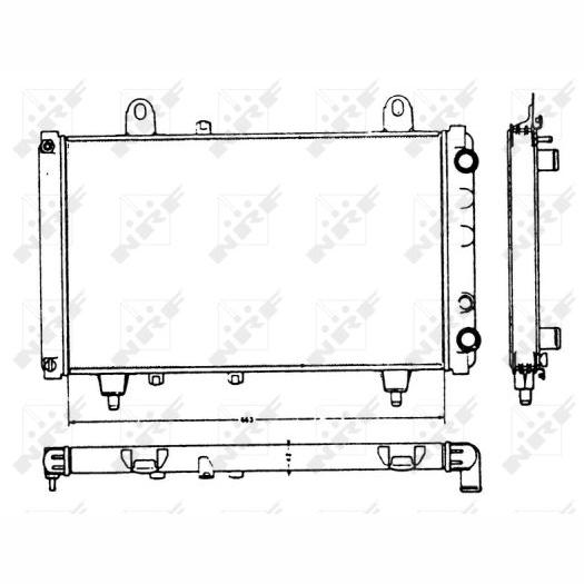 NRF NRF58749 Engine Radiator