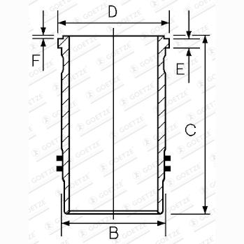 GOETZE 15-450160-00 Cylinder Liner