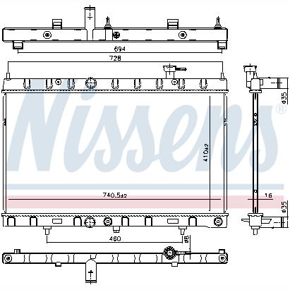 NISSENS NIS606312 Engine Radiator