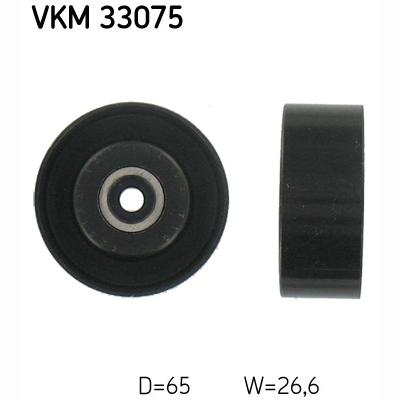 SKF VKM33075 V-Ribbed Belt Deflection/Guide Pulley