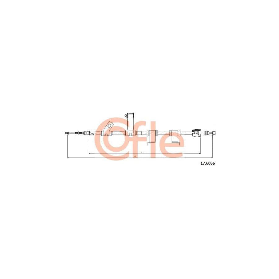 Cofle 17.6036 Hand Brake Cable