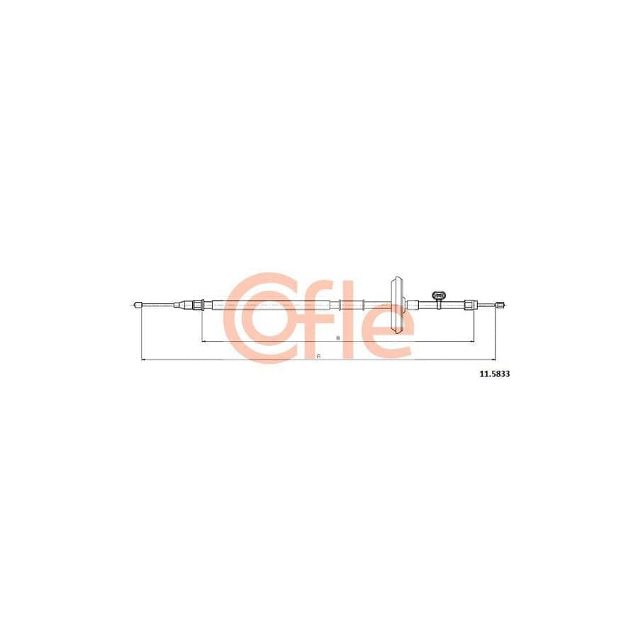 Cofle 11.5833 Hand Brake Cable for Chevrolet Cruze