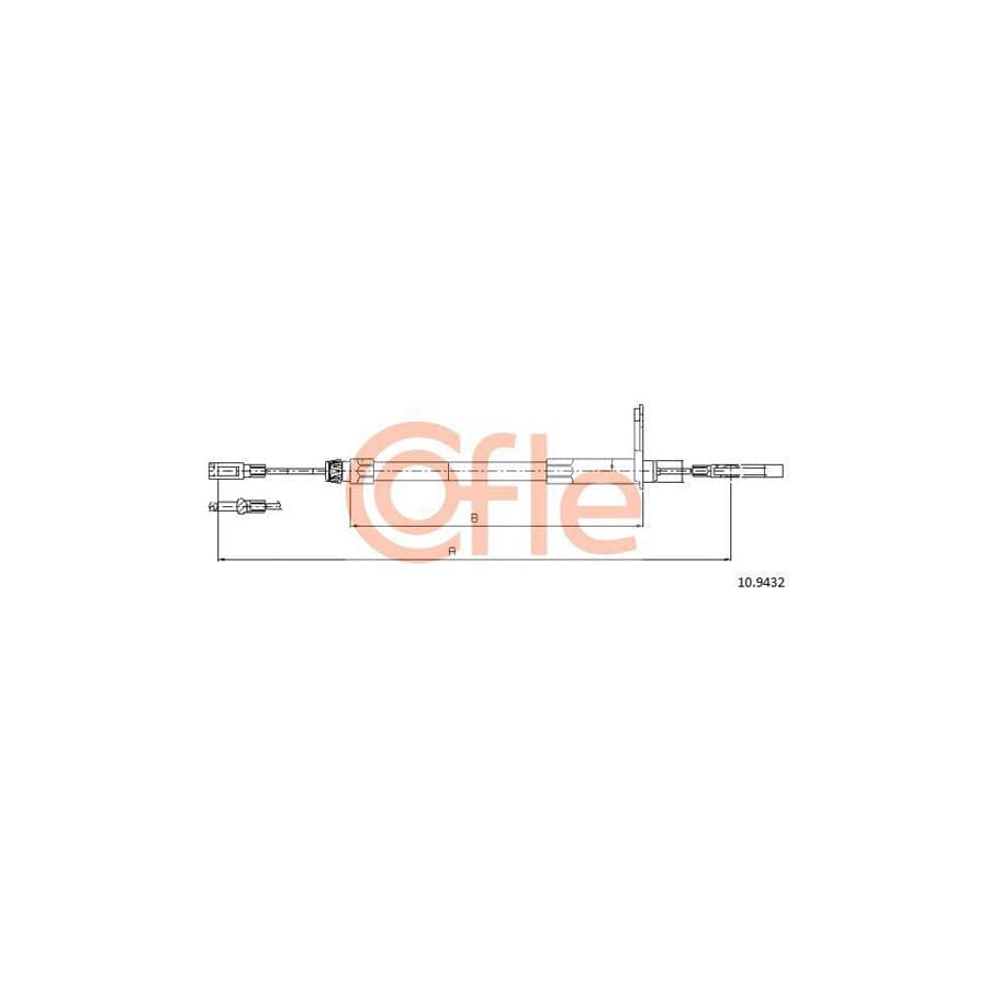 Cofle 10.9432 Hand Brake Cable