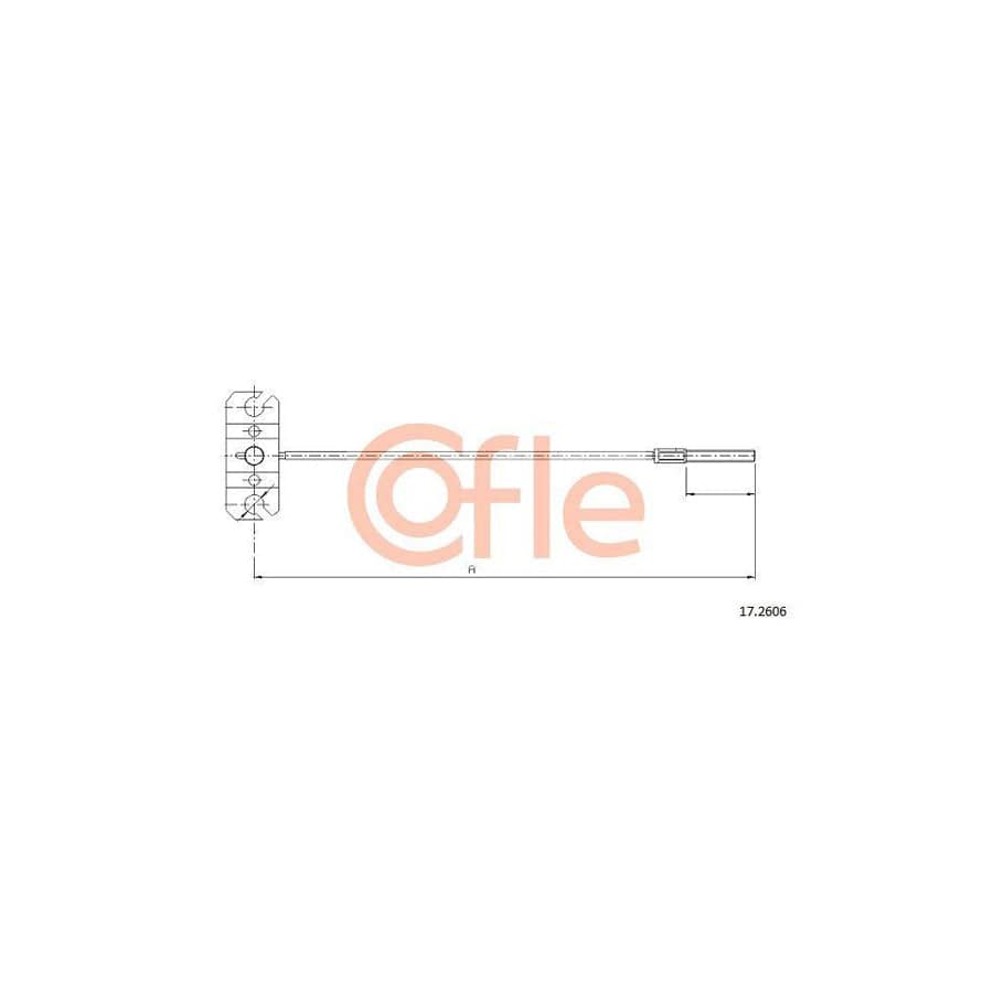 Cofle 17.2606 Hand Brake Cable