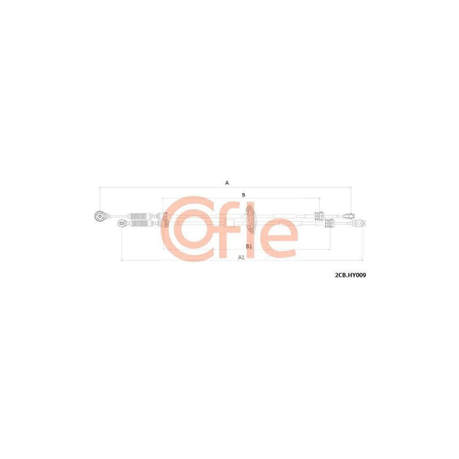 Cofle 92.2Cb.Hy009 Cable, Manual Transmission for Hyundai Accent