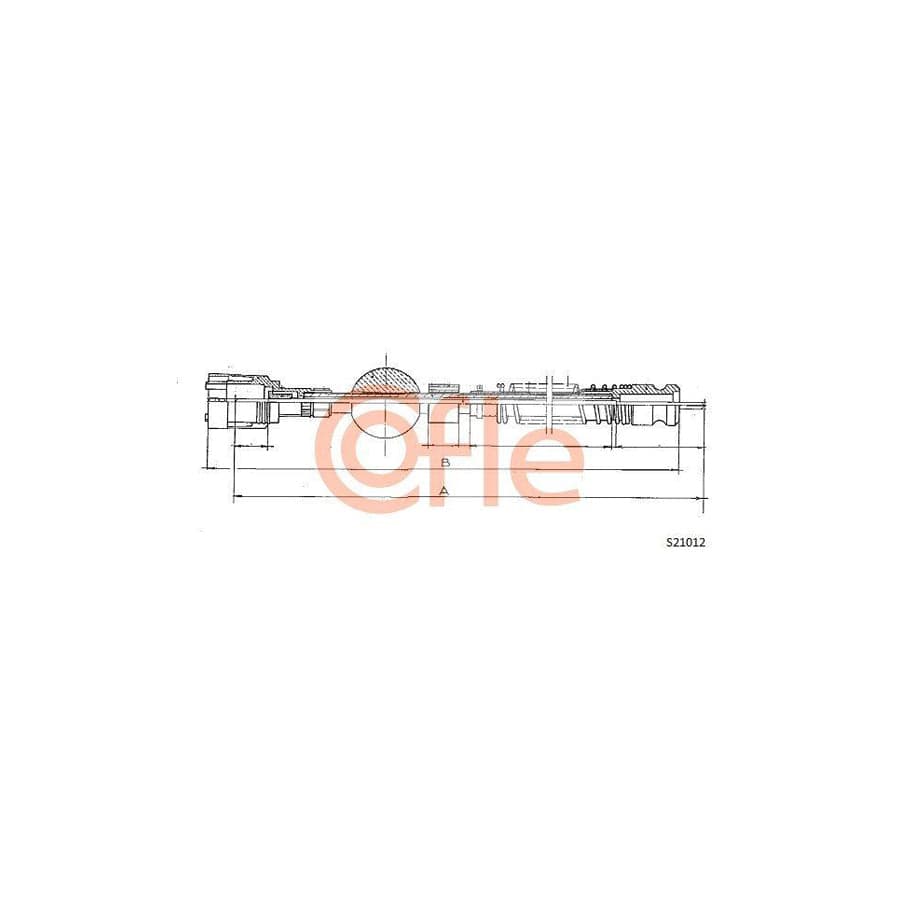 Cofle S21012 Speedometer Cable for Peugeot 205