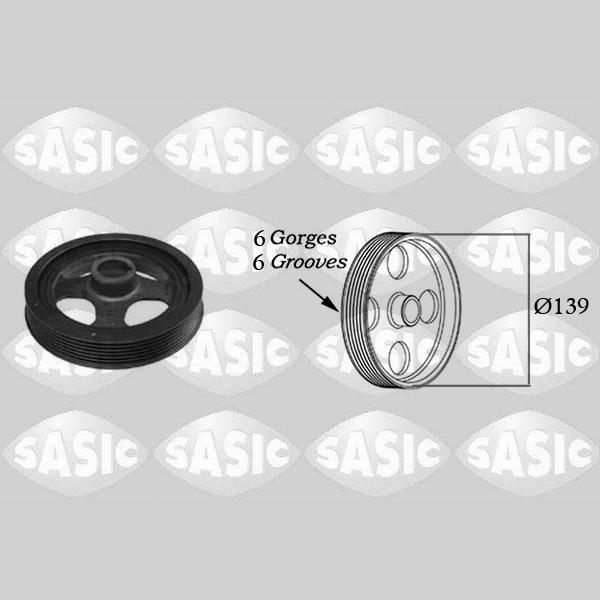 SASIC SAS2156028 Crankshaft Belt Pulley