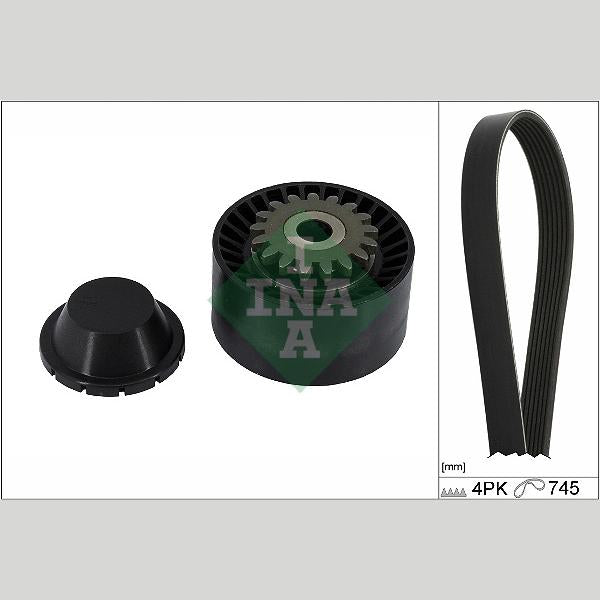 INA 529040810 V-Ribbed Belt Set