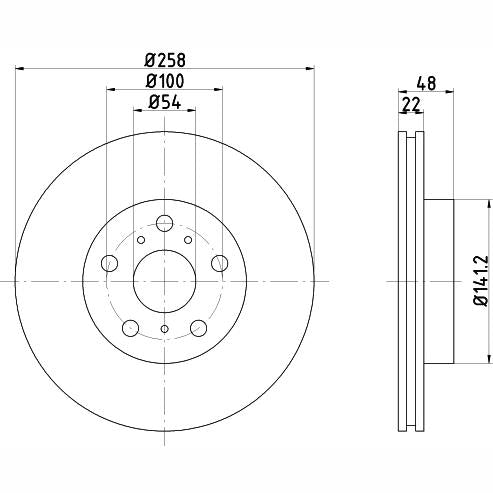 TEXTAR 92070700 Brake Disc